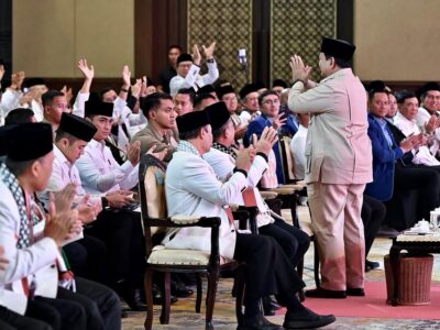 Prabowo Subianto dalam acara Munas PKS 2025