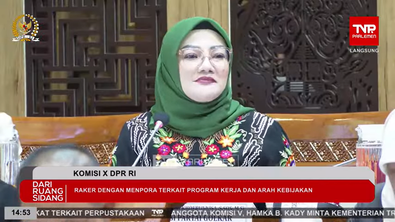 Anggota Komisi X DPR RI Fraksi Partai Golkar, Adde Rosi Khoerunnisa