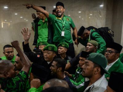 Muktamar X PPP yang berujung ricuh. Sumber foto : CNN