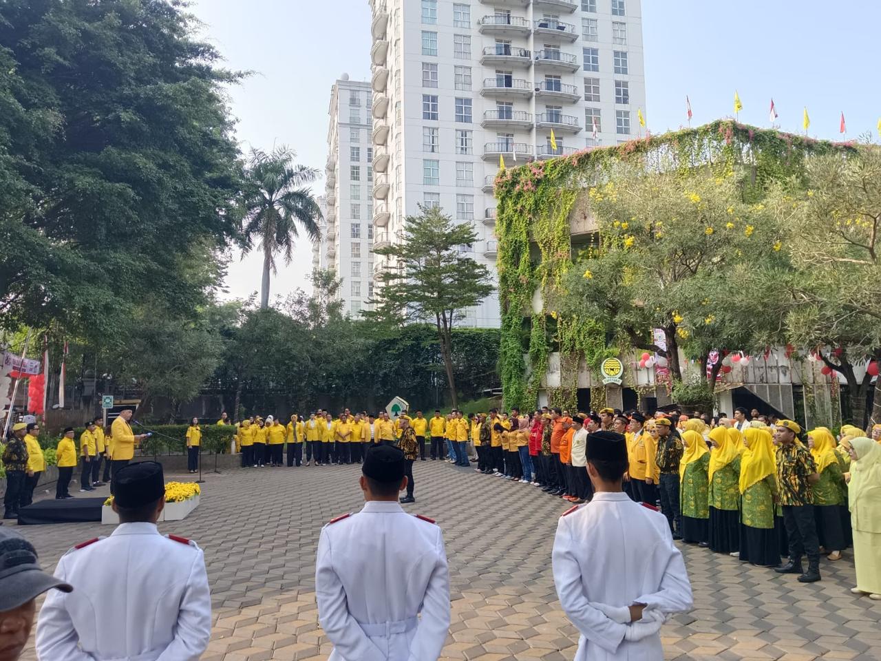 Upacara Bendera dalam rangka HUT ke-81 RI oleh DPD I Partai Golkar DKI Jakarta